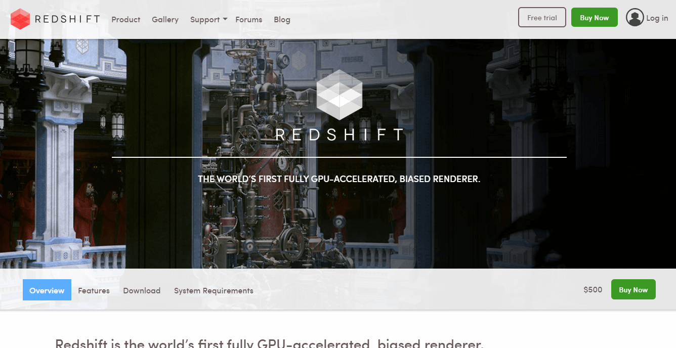 RedShift - Blizzard λογισμικό για κινηματογράφο