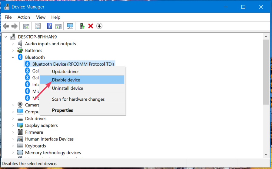 Désactiver l'option de périphérique Windows 11 hotspot 5ghz non disponible