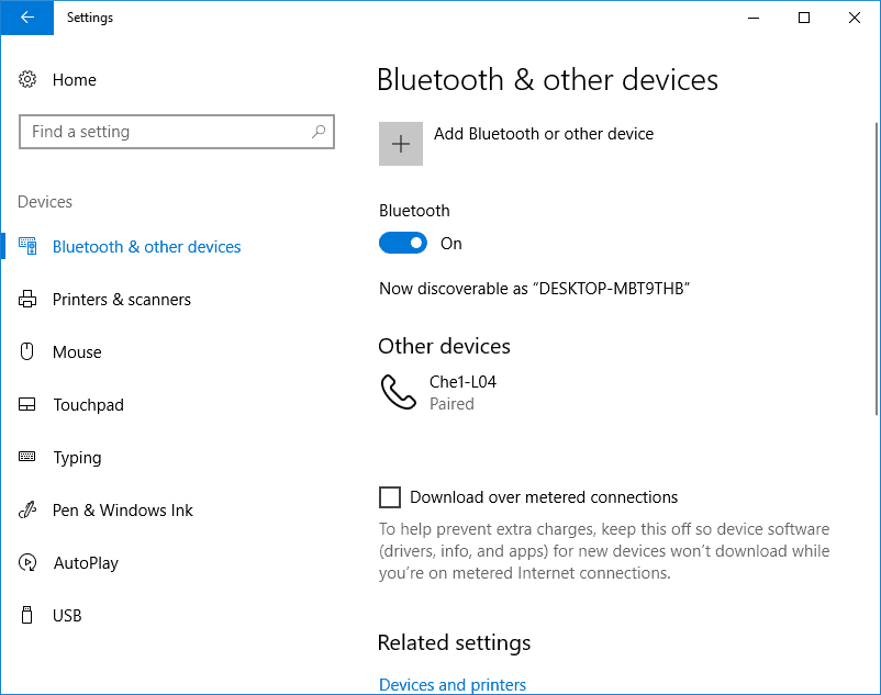 Как исправить отсутствующий значок Bluetooth в Windows 10