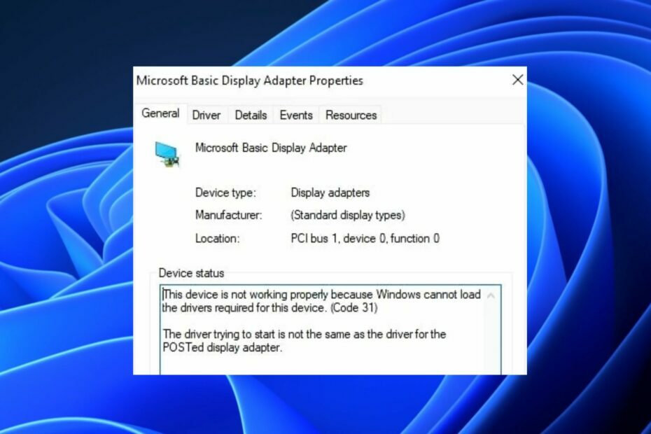 Kartu Grafis Menunjukkan Sebagai Microsoft Basic Display Adapter