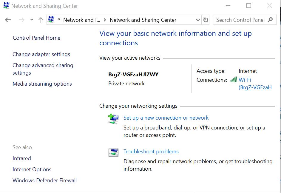 Configura una nuova connessione di rete Certificato Windows