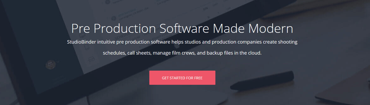 Softvér na predvýrobu filmov StudioBinder