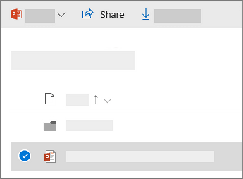 A OneDrive fájlok és mappák megosztása