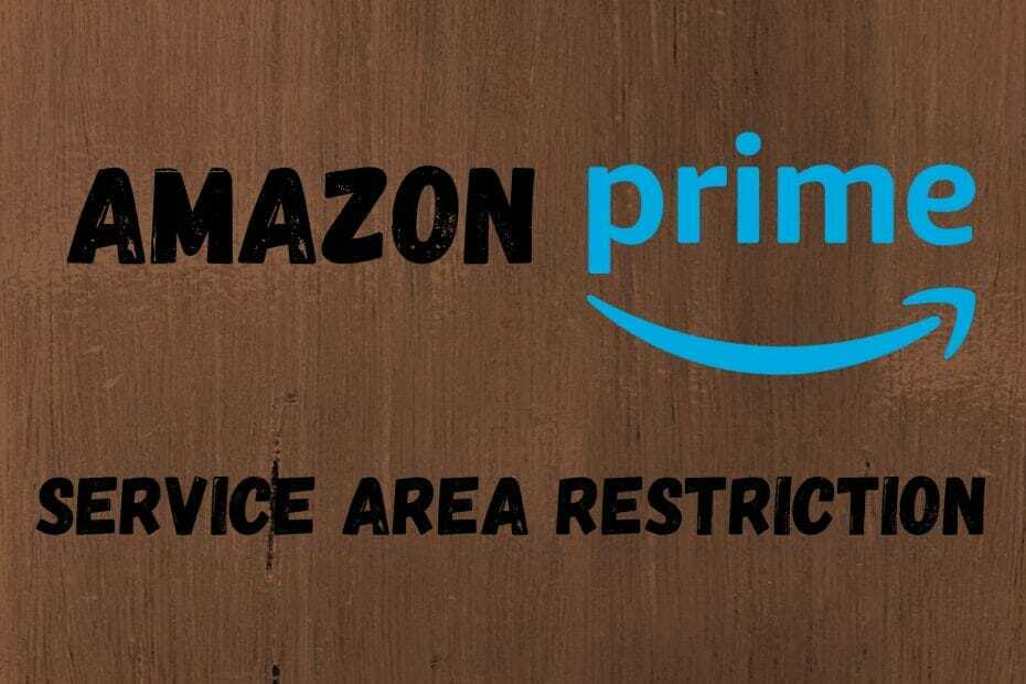 Hvordan fikser jeg enkelt begrensninger for Amazon Prime-tjenesteområdet?
