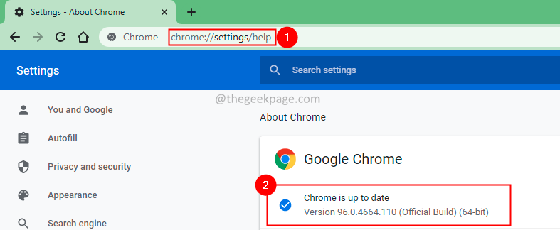 Atnaujinkite „Chrome“.