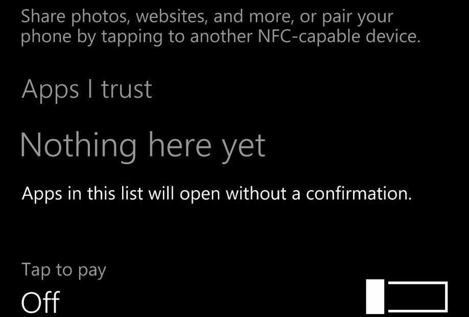 NFC 결제를위한 Windows Phone 10, Windows 10에서도 마찬가지입니까?