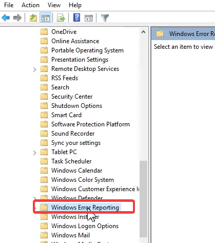 hlásenie chýb systému Windows 11