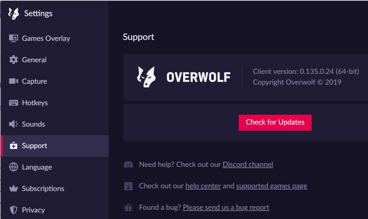 Overwolfi ülekate ei käivitu