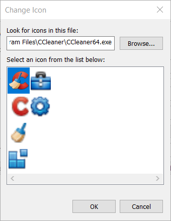 Změnit ikonu okna Windows 10 prázdných ikon