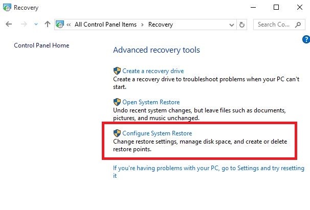 no se puede restablecer la configuración de fábrica de Windows 10