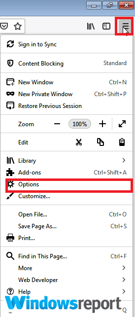 options firefox 온라인 Adobe에 연결하는 데 문제가 있습니다.