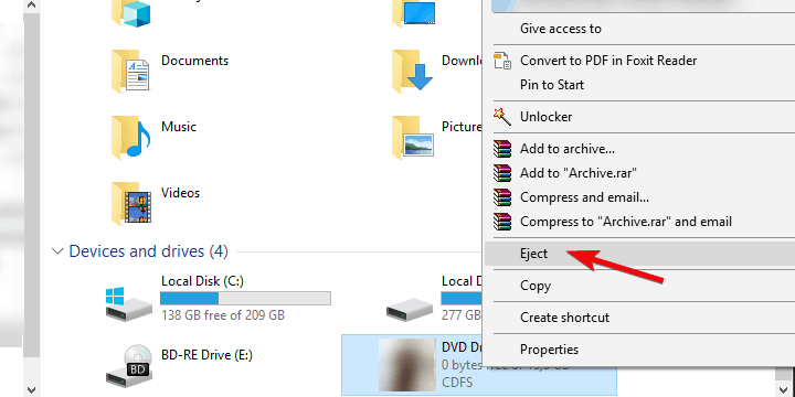Windows 10 fejl ved montering af iso Windows 10 kunne ikke montere filen