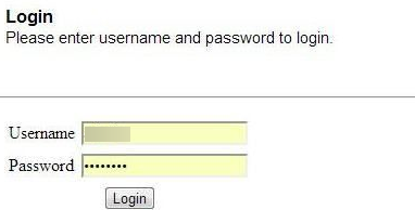 Zadejte heslo routeru