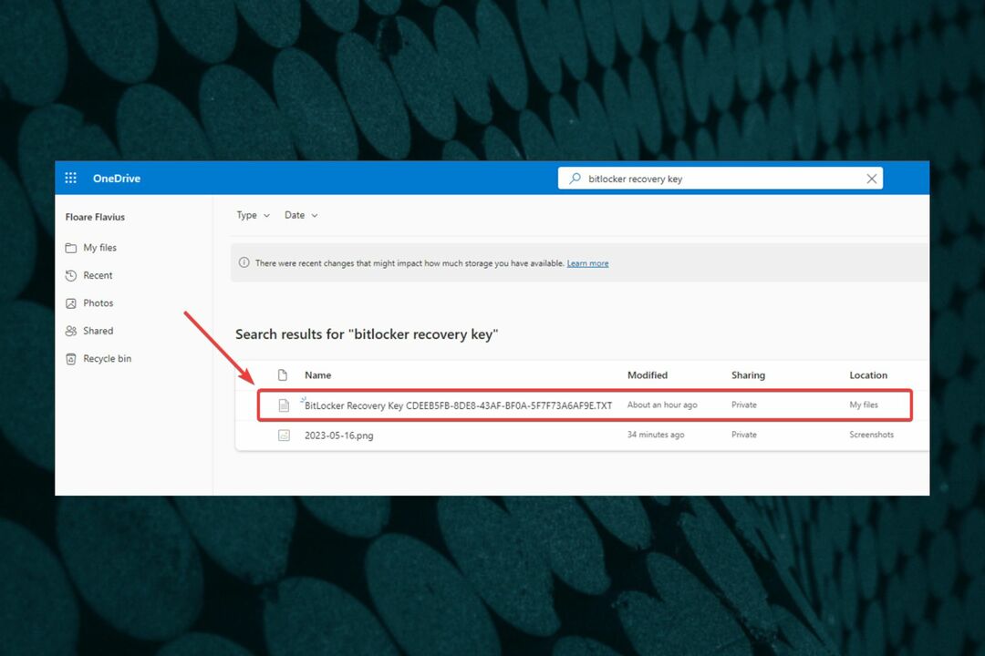 Aquí se explica cómo recuperar su clave BitLocker de OneDrive