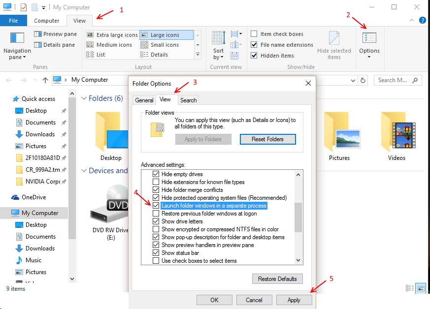 Løst: Windows 10 File Explorer Crashing Problem
