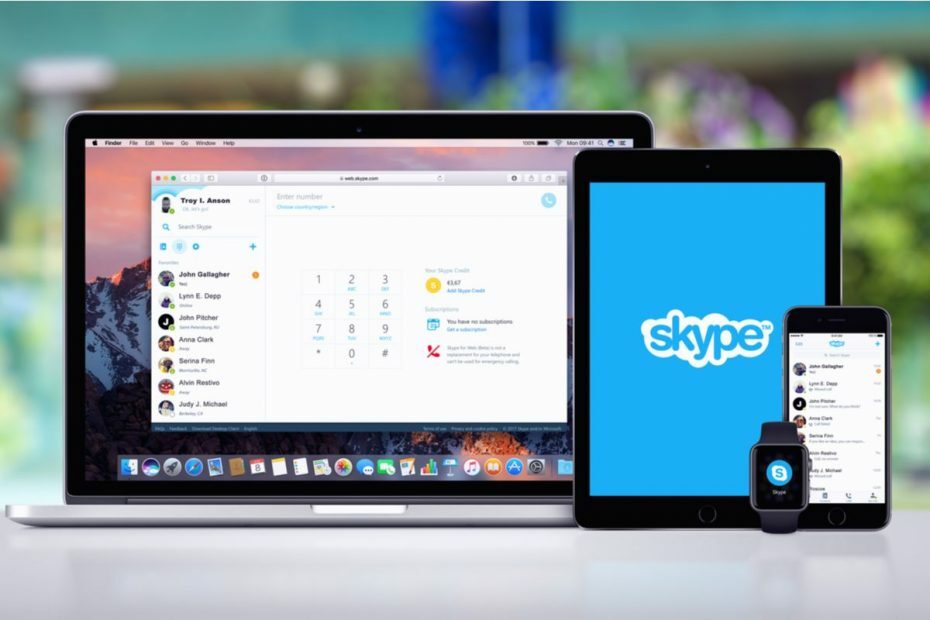Skype mitte fonctionne pas