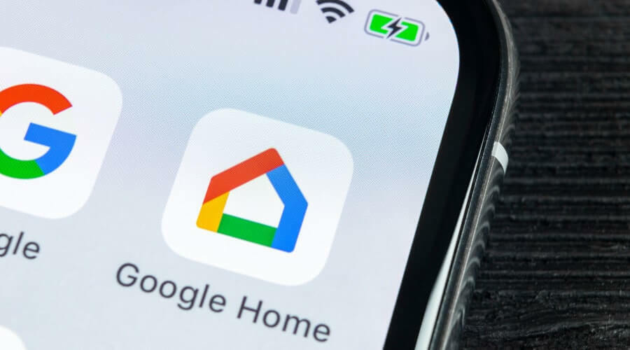 naudoti „Google Home“ programą