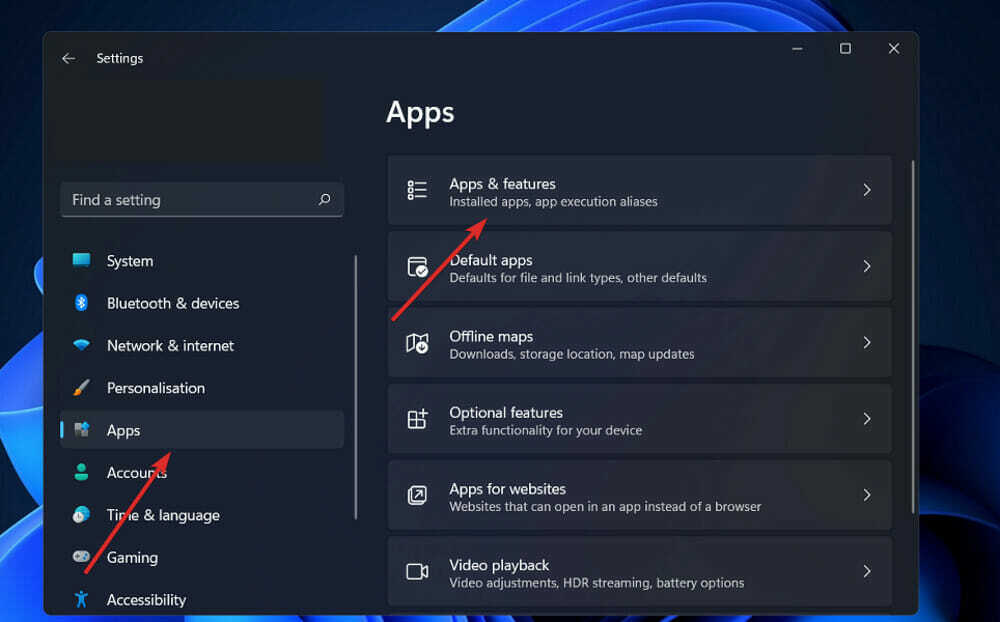 apps-apps-and-feature xbox-spelfältet fungerar inte windows 11