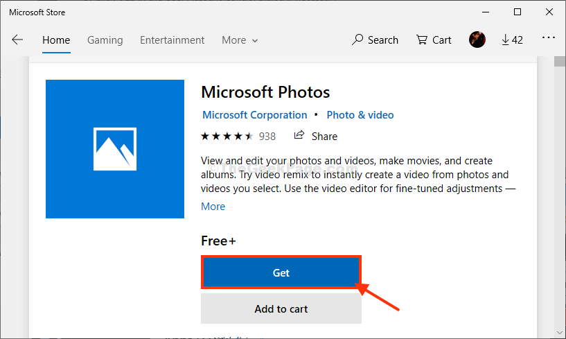 Korjaus: Windows Photos -sovellus ei toimi Windows 10: ssä