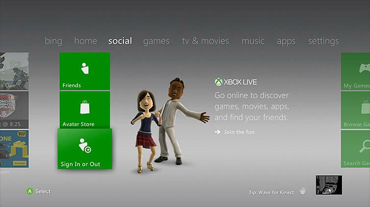Xbox Switch-profil