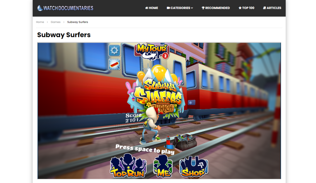 Subway Surfers Unblocked: Como jogar online no Windows 10