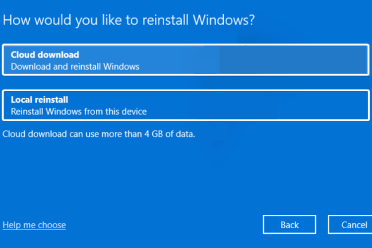 installa Windows