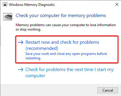 Инструмент за диагностика на паметта на Windows - WerFault.exe windows 10