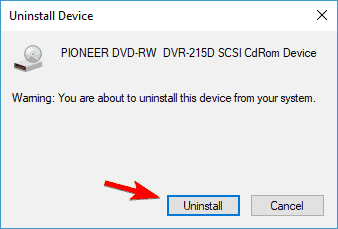 LG DVD-mängija ei tööta Windows 10-s