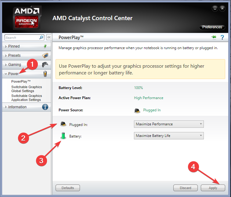 AMD power 1 -miten käyttää omaa näytönohjainta integroidun sijaan