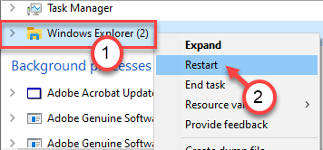 Windows Exploreri lõpu ülesanne Min Min