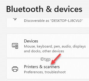 Bluetoothデバイス右側のプリンタースキャナー最小