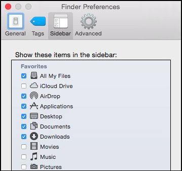iCloud Drive отсутствует в Finder