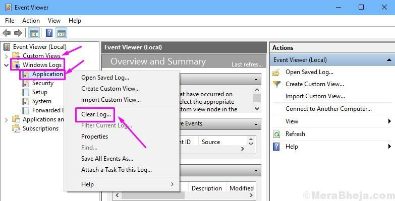 كيفية مسح جميع سجلات الأحداث في نظام التشغيل Windows 10