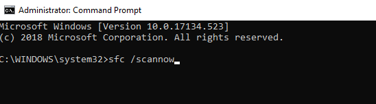 Chyba sfc scannow Windows 10 0x80240034