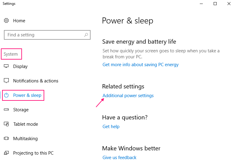 إصلاح وضع السكون في Windows 10 لا يعمل [محلول]
