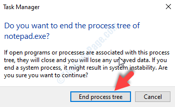 Підтвердити дерево завершення процесу