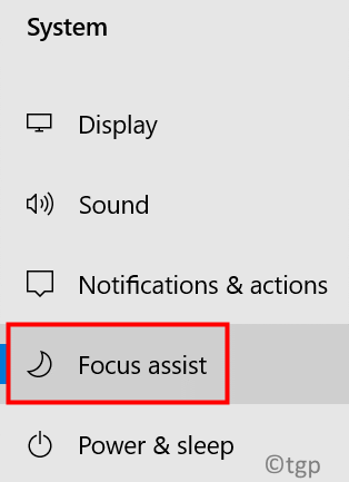 Windows Instellingen Focus Assist Min