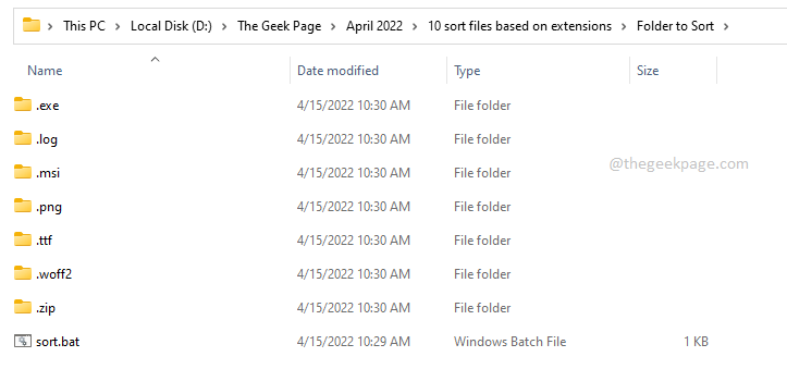 Как да сортирате и премествате файлове въз основа на техните разширения в Windows