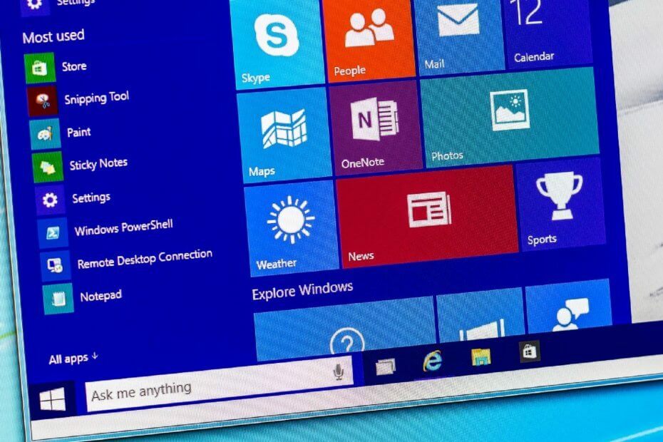 Ako opraviť ponuku Štart nefunguje Windows 10