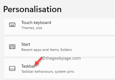 Pengaturan Personalisasi Taskbar
