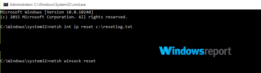 netsh winsock reset Si è verificato un problema con la connessione a OneDrive