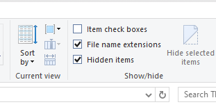 Pole wyboru Rozszerzenia nazw plików Format pliku Excela nie pasuje do rozszerzenia