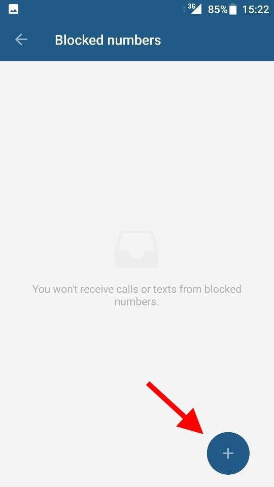 Tilføj nummer, der skal blokeres, liste Min