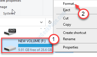 Format F Drive