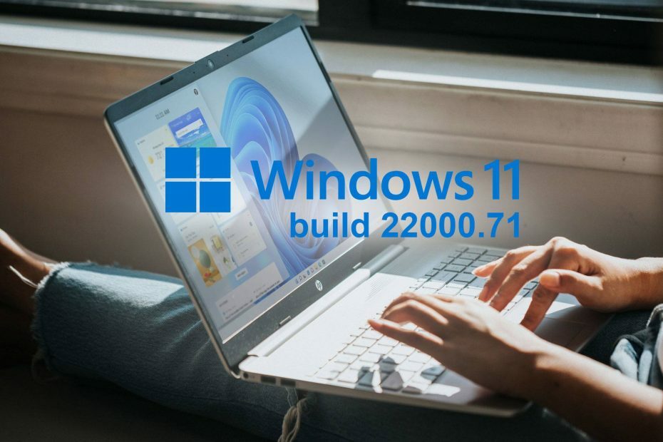 Windows 11 compilación 22000.71