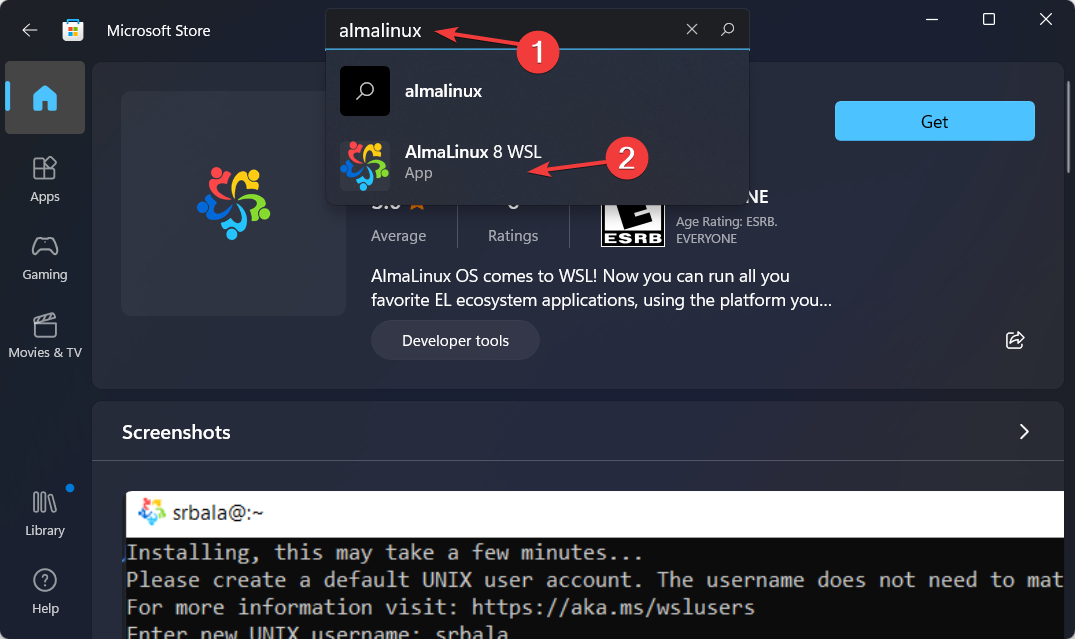 almalinux-buscar instalar almalinux windows 11