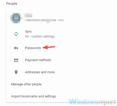 Chrome pyytää tallentamaan salasanan, mutta ei