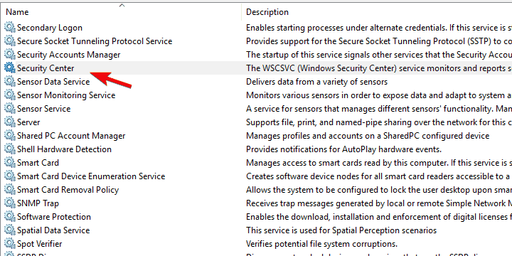 reparer oppdatering av spionvarebeskyttelse Windows 108, 8.1