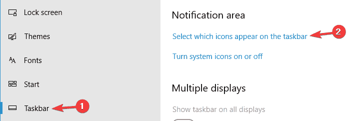 Icône Dropbox manquante Windows 10