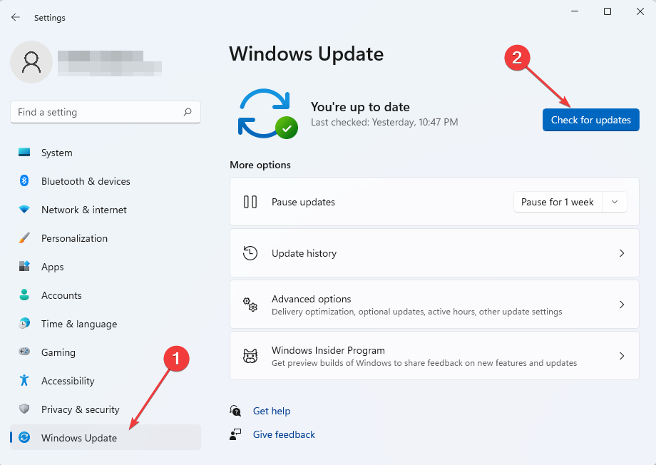 Windows 11 buscar actualizaciones